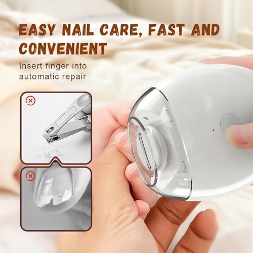 2026 New Electric Nail Clippers - Automatic Nail Clipper with LED Light, USB Rechargeable for Adults, Seniors, Babies, Children Avelisse
