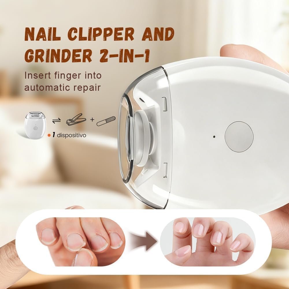 2026 New Electric Nail Clippers - Automatic Nail Clipper with LED Light, USB Rechargeable for Adults, Seniors, Babies, Children Avelisse