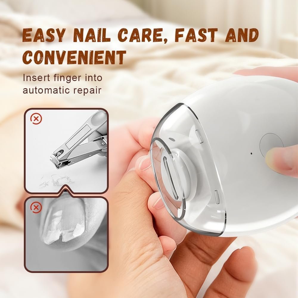 2026 New Electric Nail Clippers - Automatic Nail Clipper with LED Light, USB Rechargeable for Adults, Seniors, Babies, Children Avelisse