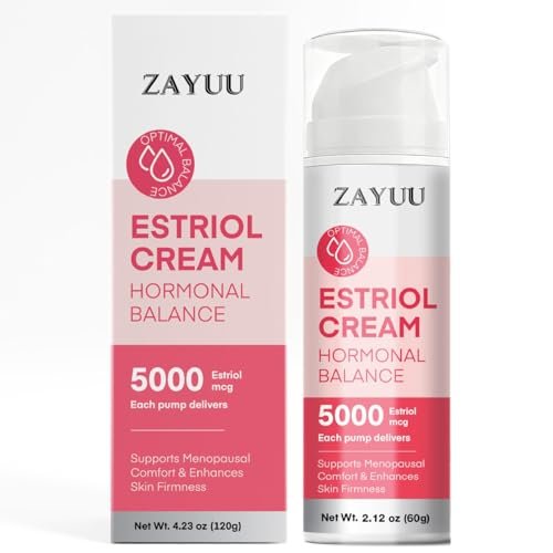 ZAYUU Estriol Face Cream for Women - Hydrating Moisturizer with Wild Yam, Red Clover & Soy Isoflavones - Botanical Skincare for Daily Comfort, Balance & Skin Wellness - 4.23 oz (3-Month Supply) Avelisse