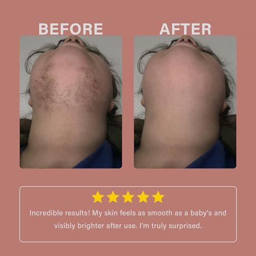 PUILOG Painless Gentle Facial Hair Removal Cream for Women - Sensitive Skin Depilatory Cream with Spatula, 1.69 Fl Oz Avelisse