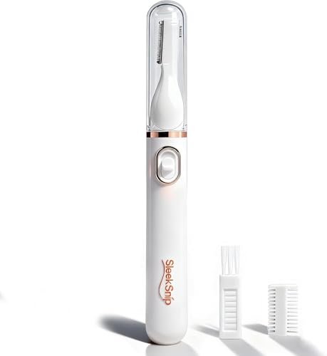SleekSnip 2025 Eyebrow Trimmer Facial Shaver for Women - Painless Facial Hair Remover, Mini Personal Grooming Tool with Combs - görsel 2