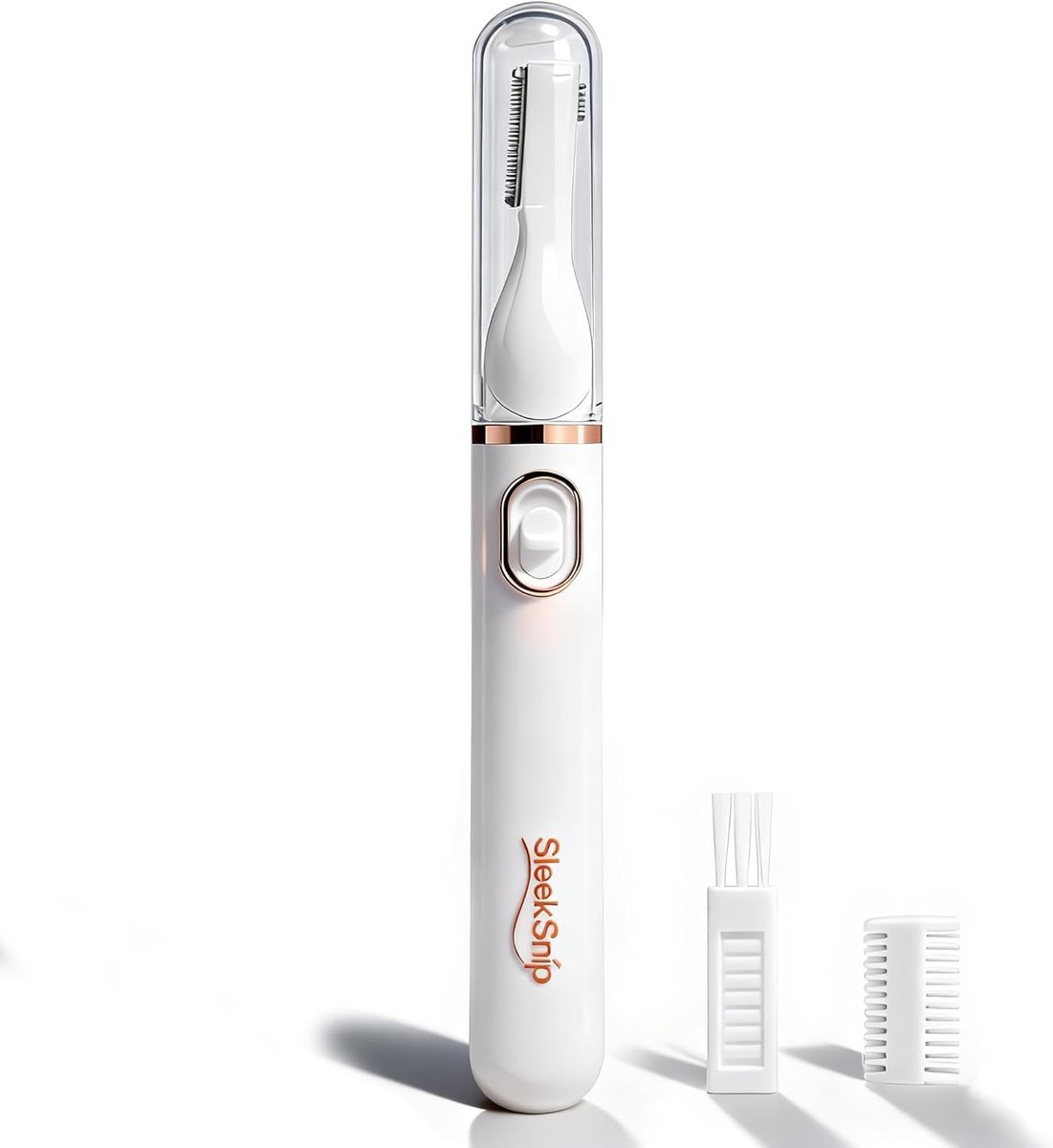SleekSnip 2025 Eyebrow Trimmer Facial Shaver for Women - Painless Facial Hair Remover, Mini Personal Grooming Tool with Combs - görsel 1