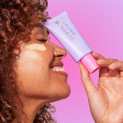 Naked Sundays BeautyBarrier Mineral Perfecting Priming Lotion SPF 50 – Sensitive Skin Mineral Sunscreen Primer with Zinc Oxide & Centella Asiatica (Cica), 50ml Avelisse