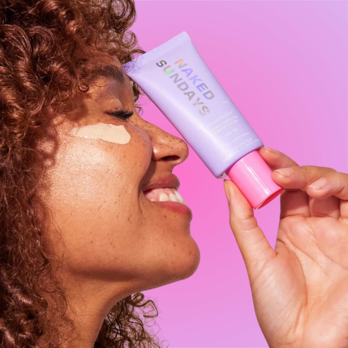 Naked Sundays BeautyBarrier Mineral Perfecting Priming Lotion SPF 50 – Sensitive Skin Mineral Sunscreen Primer with Zinc Oxide & Centella Asiatica (Cica), 50ml Avelisse