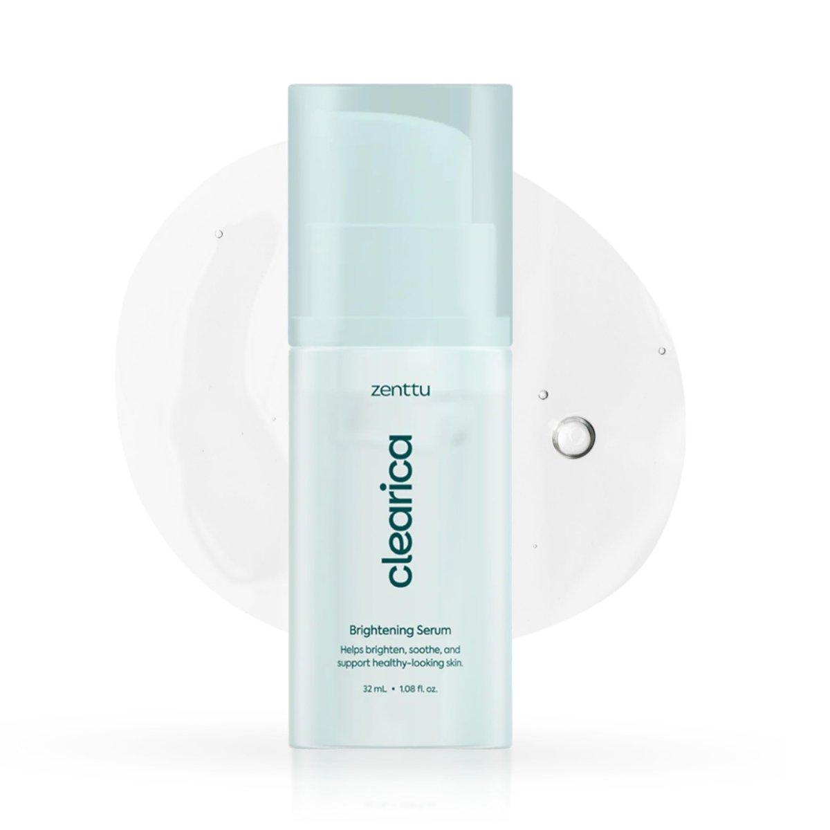 ZENTTU Korean Brightening Serum with Centella Asiatica, Madecassoside and Asiaticoside for Uneven Tone and Dark Spots, Clearica Lightweight Glow Serum Korean | 1.08 fl oz Avelisse