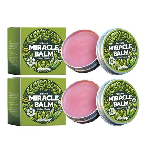 Senzion Miracle Balm Natural Ingredients for Back, Hands, Feet and Body – 2 Pack Avelisse