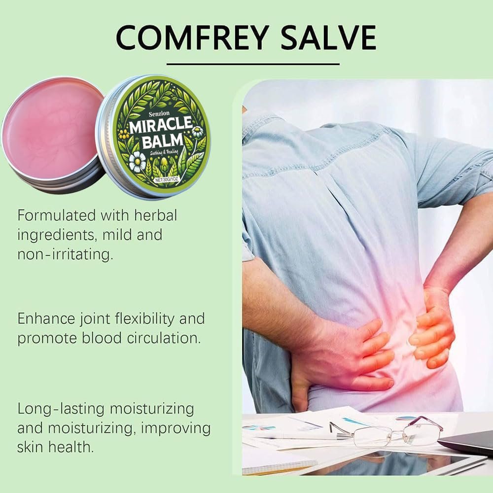 Senzion Miracle Balm Natural Ingredients for Back, Hands, Feet and Body – 2 Pack Avelisse
