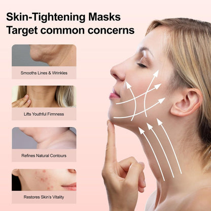 Redcool V Line Lifting Collagen Mask for Double Chin & Jawline Care - 5 Pack Avelisse
