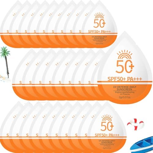 Mini Sunscreen Bulk 30 Pack - SPF 50+ Travel Size Sunscreen for Face & Body, Waterproof & Non-Greasy, Perfect for Party Favors, Beach Must Haves & Thank You Gifts - görsel 2