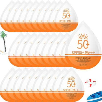 Mini Sunscreen Bulk 30 Pack - SPF 50+ Travel Size Sunscreen for Face & Body, Waterproof & Non-Greasy, Perfect for Party Favors, Beach Must Haves & Thank You Gifts