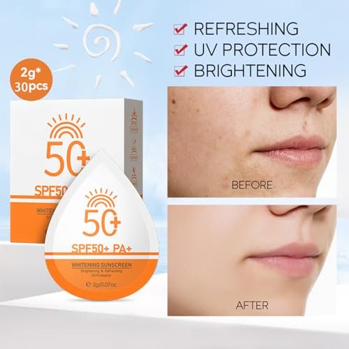 Mini Sunscreen Bulk 30 Pack - SPF 50+ Travel Size Sunscreen for Face & Body, Waterproof & Non-Greasy, Perfect for Party Favors, Beach Must Haves & Thank You Gifts - görsel 10
