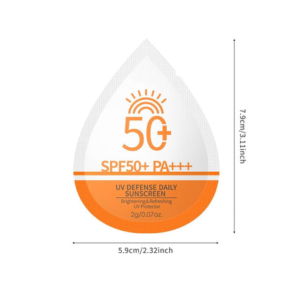 30 Pcs Mini Sunscreen SPF 50+ Travel Size Packets – Bulk Sunscreen for Face & Body, Lightweight, Non-Greasy, Water-Resistant Party Favors for Women & Girls