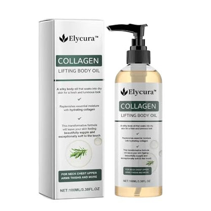 Elycura Collagen Lifting Body Oil – Firming & Tightening Oil for All Skin Types, 3.38 Fl Oz Avelisse