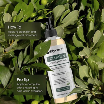 Elycura Collagen Lifting Body Oil – Firming & Tightening Oil for All Skin Types, 3.38 Fl Oz Avelisse