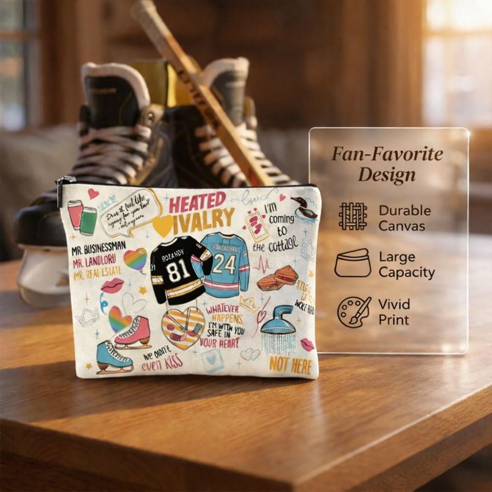 MALOWON Heated Merch Makeup Bag for Ilya and Shane Fans - Travel Cosmetic Bag, 'I'm Coming to the Cottage' Makeup Bag Gift - görsel 9