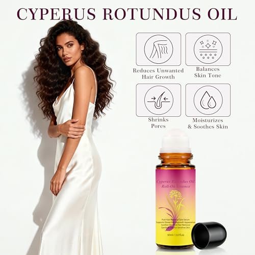 SRIOIO Cyperus Rotundus Oil for Hair Removal - Natural Cyprus Cypress Rotundus Oil, Reduces Unwanted Hair Growth, Soothes Skin & Minimizes Pores (2.02 Fl Oz) - görsel 8