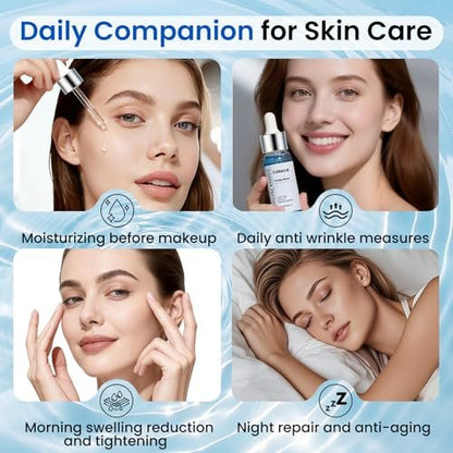 GHK-Cu Copper Peptide Facial Serum with Collagen & Hyaluronic Acid – Anti-Aging, Anti-Wrinkle & Firming Serum – 0.98 Fl Oz