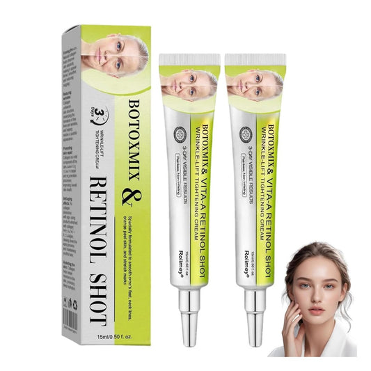 FILWY Botoxmix & Vita-A Retinol Shot Wrinkle-Lift Tightening Cream – Advanced Retinol Body Lotion, Natural Anti-Wrinkle Cream, Pore Minimizer for All Skin Types (2-Pack) Avelisse