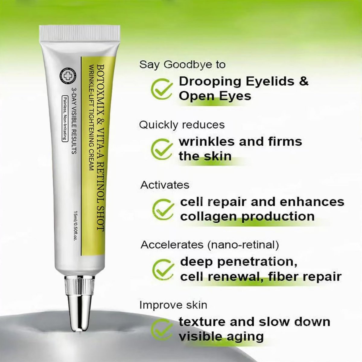 FILWY Botoxmix & Vita-A Retinol Shot Wrinkle-Lift Tightening Cream – Advanced Retinol Body Lotion, Natural Anti-Wrinkle Cream, Pore Minimizer for All Skin Types (2-Pack) Avelisse