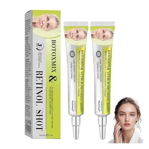 FILWY Botoxmix & Vita-A Retinol Shot Wrinkle-Lift Tightening Cream – Advanced Retinol Body Lotion, Natural Anti-Wrinkle Cream, Pore Minimizer for All Skin Types (2-Pack) Avelisse