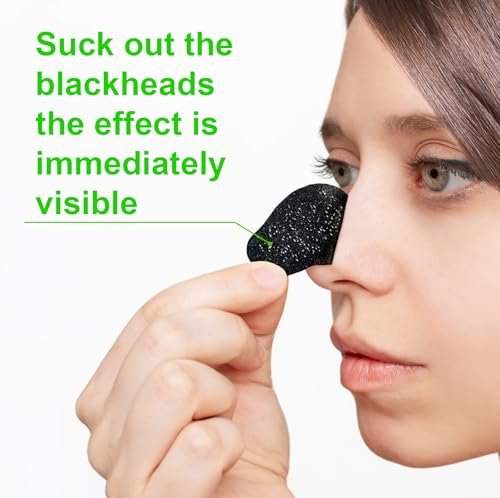 Ruduwu Natural Charcoal Pore Strips for Blackheads - 80 Count Nose Strips for All Skin Types - görsel 6
