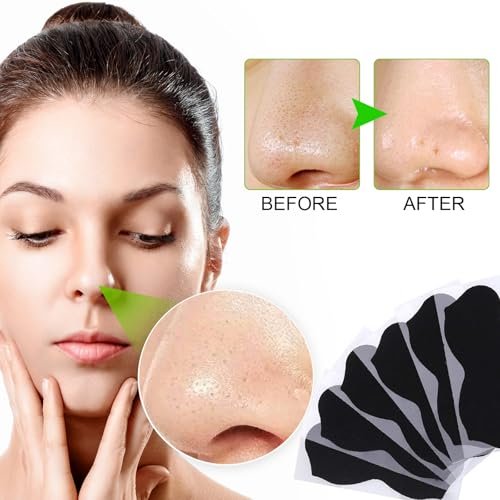 Ruduwu Natural Charcoal Pore Strips for Blackheads - 80 Count Nose Strips for All Skin Types - görsel 14