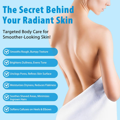 7% Glycolic Acid Exfoliating Body Stick – Smooth Elbows, Knees & Bikini Line – Gentle Daily Exfoliator for Rough Texture, Paraben-Free, 75g