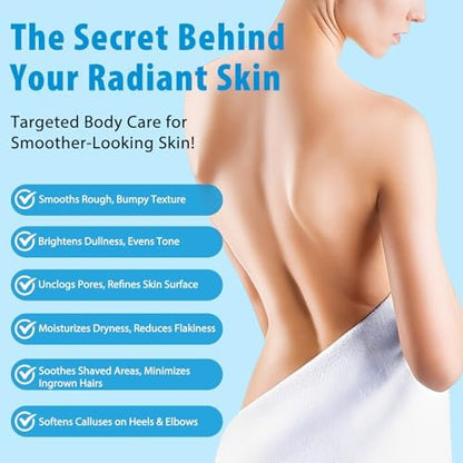 7% Glycolic Acid Exfoliating Body Stick – Smooth Elbows, Knees & Bikini Line – Gentle Daily Exfoliator for Rough Texture, Paraben-Free, 75g