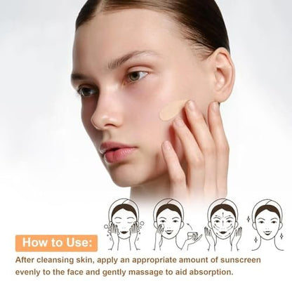 Tinted Mineral Face Sunscreen SPF 60 with Hyaluronic Acid - Ultra-Lightweight, Non-Greasy Tinted Moisturizer