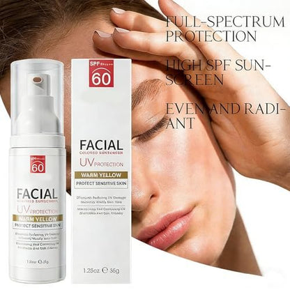 Tinted Mineral Face Sunscreen SPF 60 with Hyaluronic Acid - Ultra-Lightweight, Non-Greasy Tinted Moisturizer