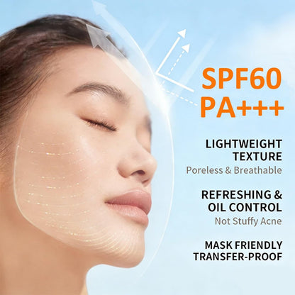 Tinted Mineral Face Sunscreen SPF 60 with Hyaluronic Acid - Ultra-Lightweight, Non-Greasy Tinted Moisturizer