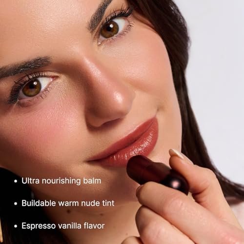 Winky Lux Espresso 'Tini Lip Balm – Ultra-Moisturizing Warm Nude with Ceramides, Jojoba Oil, Shea Butter & Caffeine | Clean, Cruelty-Free, Vegan | Espresso-Vanilla Scent Avelisse