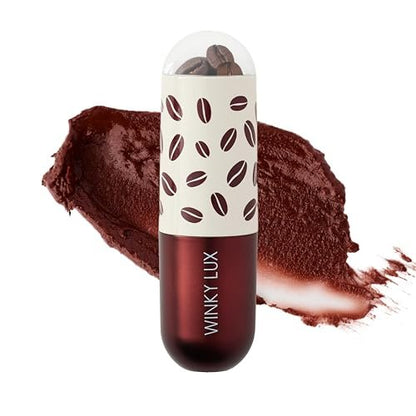 Winky Lux Espresso 'Tini Lip Balm – Ultra-Moisturizing Warm Nude with Ceramides, Jojoba Oil, Shea Butter & Caffeine | Clean, Cruelty-Free, Vegan | Espresso-Vanilla Scent Avelisse