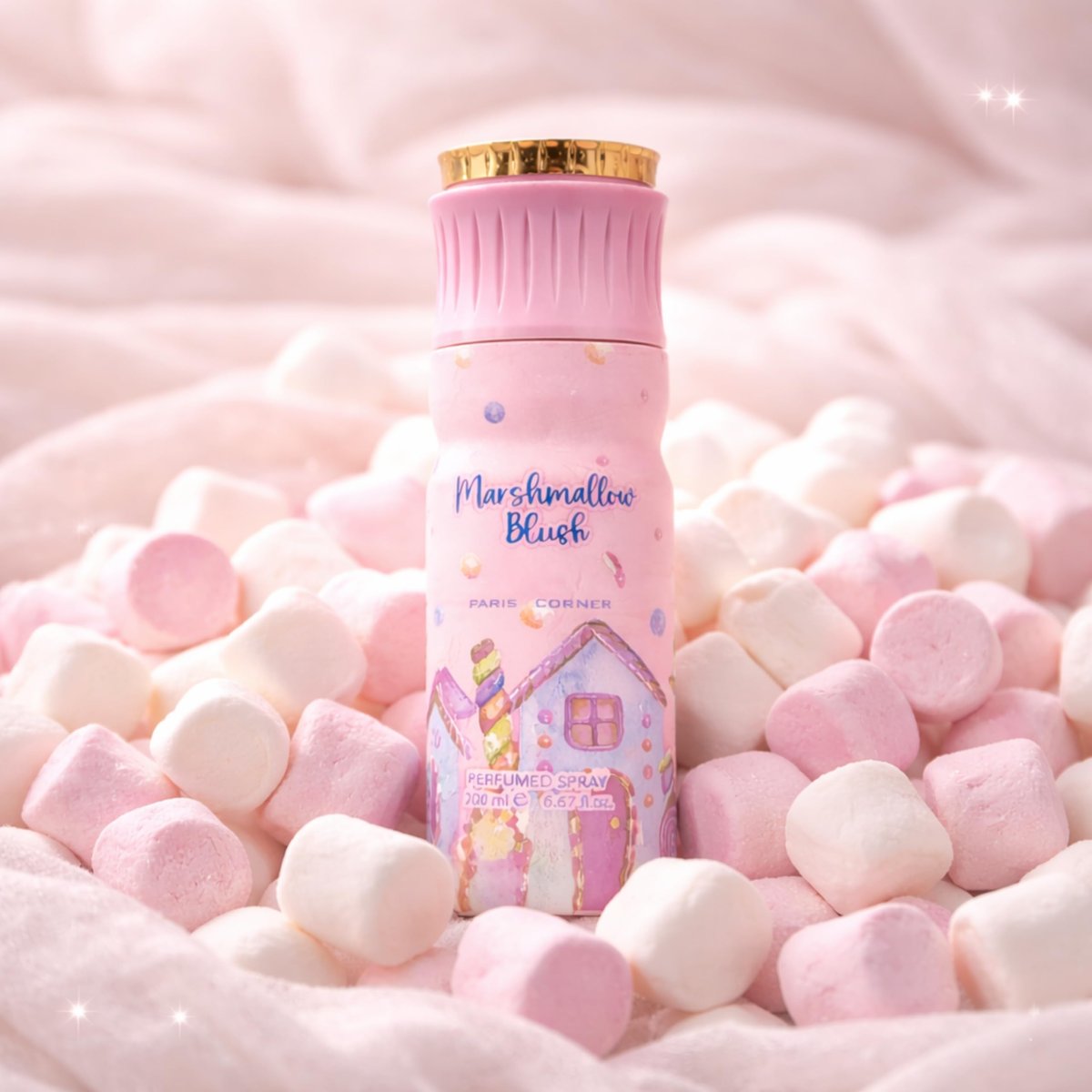 Paris Corner Marshmallow Blush Deodorant - 6.8 Fl Oz (200ml) Unisex Fragrance Perfume Avelisse