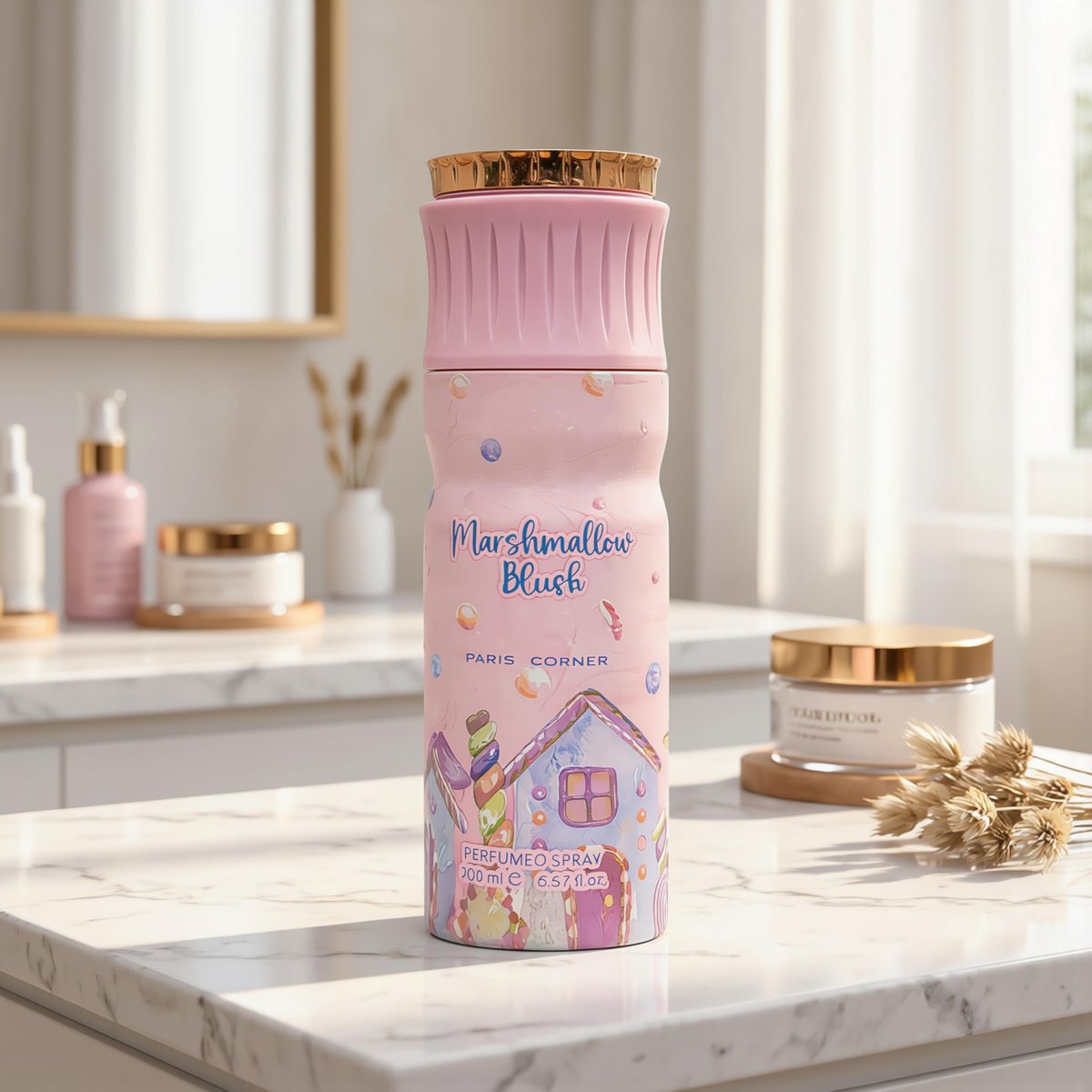 Paris Corner Marshmallow Blush Deodorant - 6.8 Fl Oz (200ml) Unisex Fragrance Perfume Avelisse