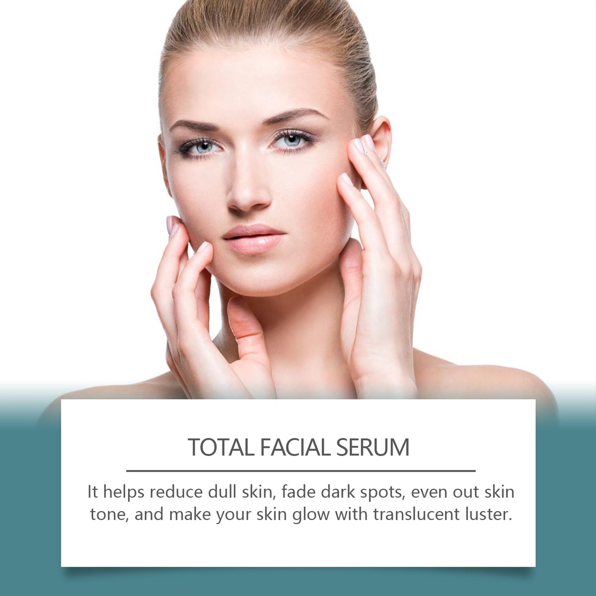 Total Facial Serum with Vitamin C, Hyaluronic Acid & Peptides – Anti-Aging & Hydrating Face Pump Serum for Women, 1 Fl Oz Avelisse