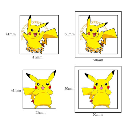 20 Pokemon Tattoo Stickers - Water Transfer Temporary Tattoos for Kids Birthday Party