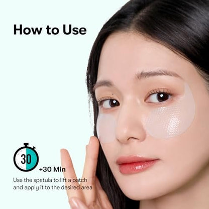 VT COSMETICS PDRN Hydrogel Eye Patch (60 Patches / 30 Pairs) – Vegan PDRN, Retinal & Collagen Under Eye Patches for Dark Circles, Puffiness & Wrinkles, Hydrating Anti-Aging Korean Skincare Avelisse