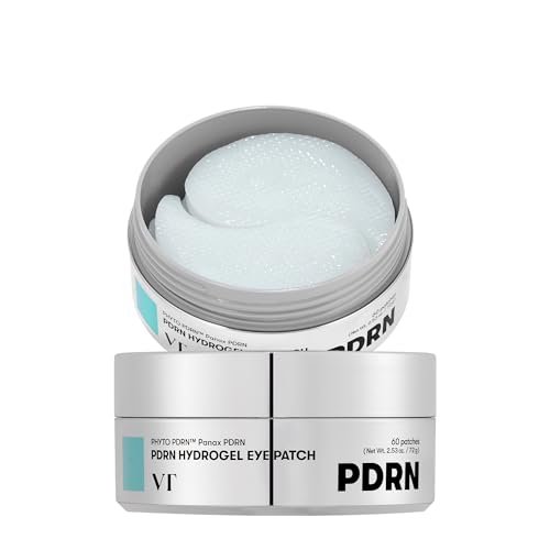 VT COSMETICS PDRN Hydrogel Eye Patch (60 Patches / 30 Pairs) – Vegan PDRN, Retinal & Collagen Under Eye Patches for Dark Circles, Puffiness & Wrinkles, Hydrating Anti-Aging Korean Skincare Avelisse