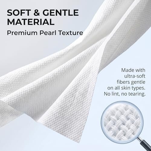 LZDEMI Disposable Face Towels - 80 Pack Hot Spa Towels for Face, Non-Woven Fabric, Ideal for Towel Warmers or Dispensers Avelisse