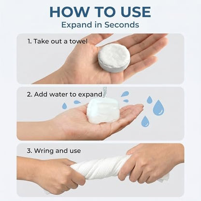LZDEMI Disposable Face Towels - 80 Pack Hot Spa Towels for Face, Non-Woven Fabric, Ideal for Towel Warmers or Dispensers Avelisse