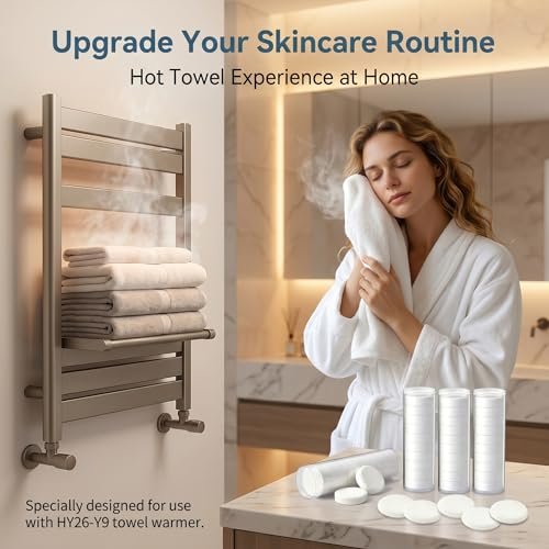 LZDEMI Disposable Face Towels - 80 Pack Hot Spa Towels for Face, Non-Woven Fabric, Ideal for Towel Warmers or Dispensers Avelisse