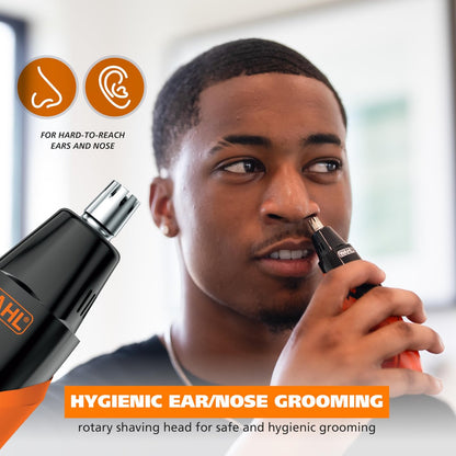 Wahl Trim Ninja Hybrid Electric Shaver – 2-in-1 Beard Trimmer & Nose Hair Trimmer for Men, Model 3030114 Avelisse