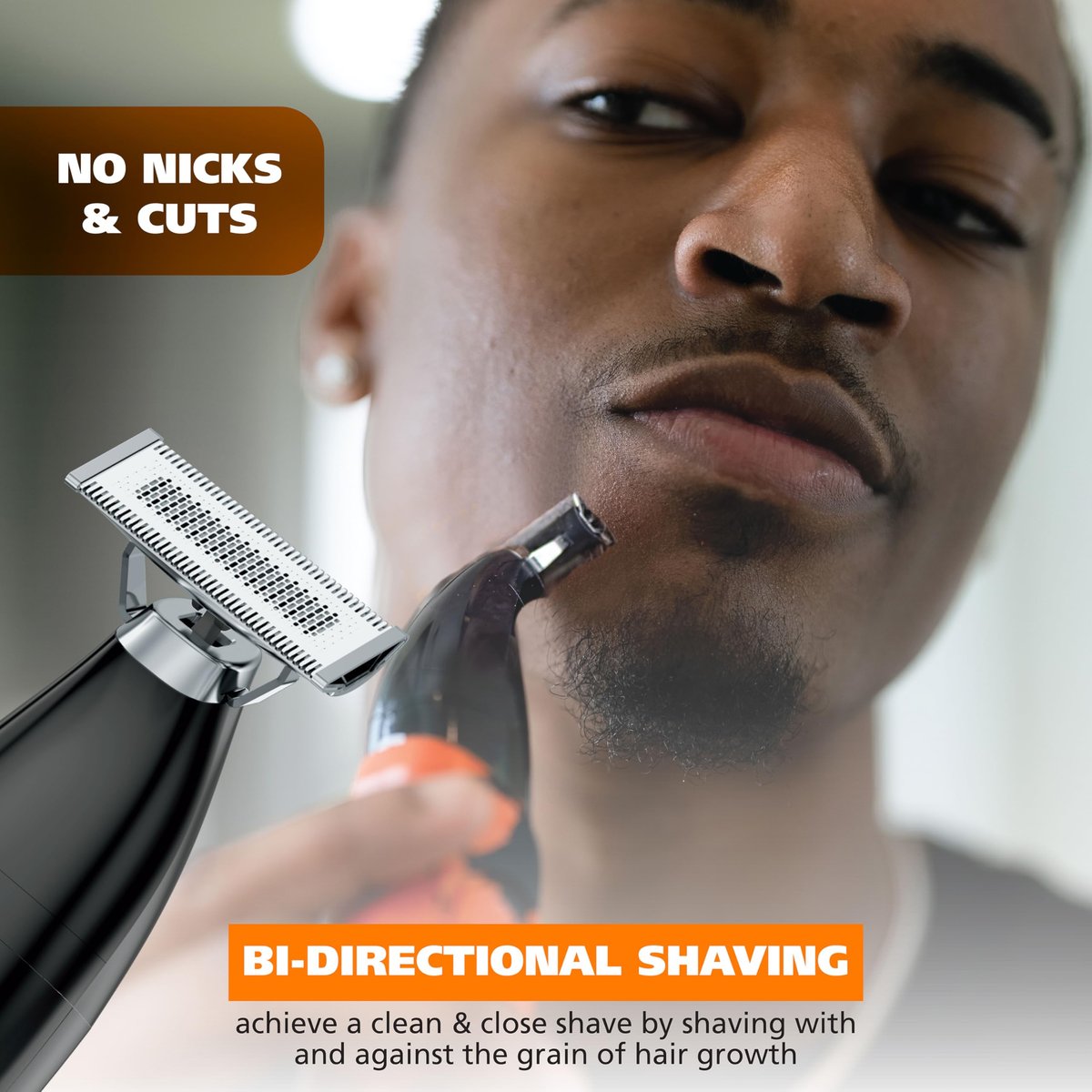 Wahl Trim Ninja All in One Hybrid Electric Razor and Beard Trimmer for Men – All Body Electric Shaver, Hair Trimmer, Precision Detail Trimmer, Ear & Nose Hair Trimmer – Model 3030115 Avelisse