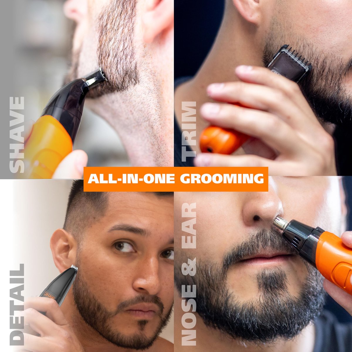 Wahl Trim Ninja All in One Hybrid Electric Razor and Beard Trimmer for Men – All Body Electric Shaver, Hair Trimmer, Precision Detail Trimmer, Ear & Nose Hair Trimmer – Model 3030115 Avelisse