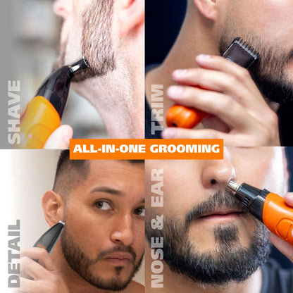 Wahl Trim Ninja All in One Hybrid Electric Razor and Beard Trimmer for Men – All Body Electric Shaver, Hair Trimmer, Precision Detail Trimmer, Ear & Nose Hair Trimmer – Model 3030115 Avelisse