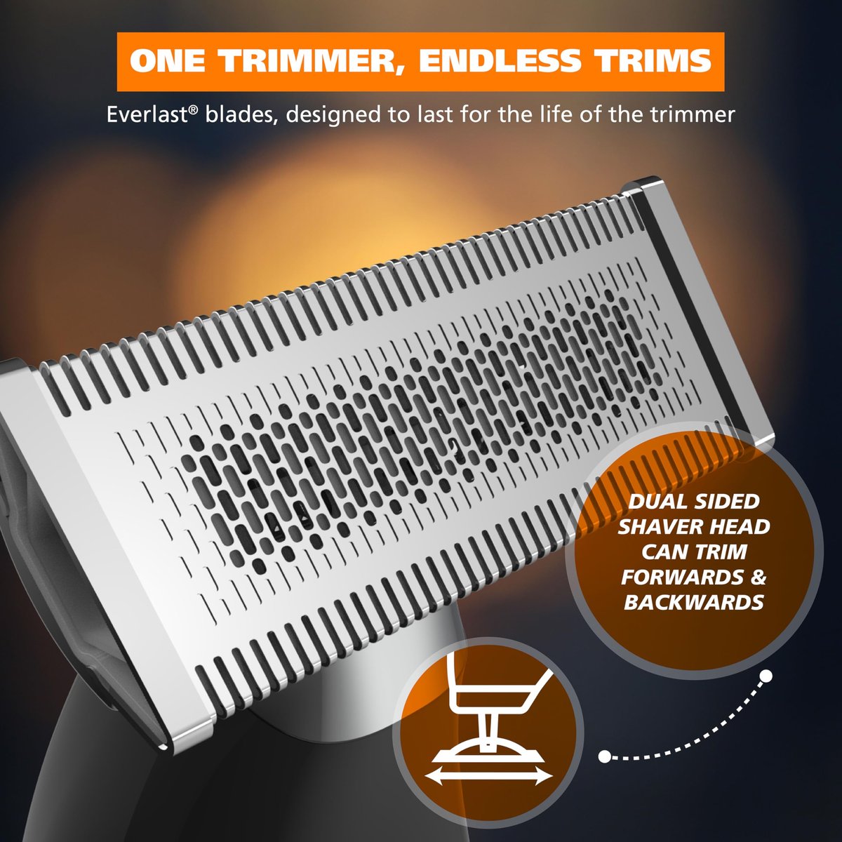 Wahl Trim Ninja All in One Hybrid Electric Razor and Beard Trimmer for Men – All Body Electric Shaver, Hair Trimmer, Precision Detail Trimmer, Ear & Nose Hair Trimmer – Model 3030115 Avelisse