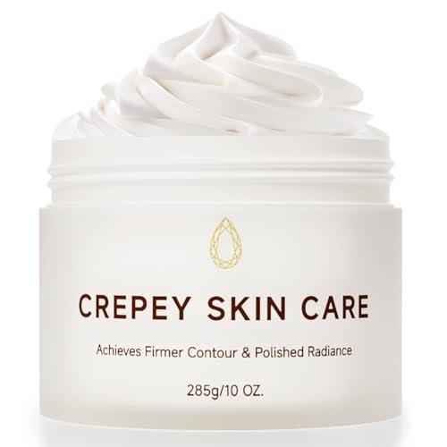 MOCKGVY Crepe Firming Body Cream – Extra Large 10 oz – Anti-Aging Moisturizer for Crepe Skin, Boosts Collagen & Elastin for Neck, Arms, Legs Avelisse