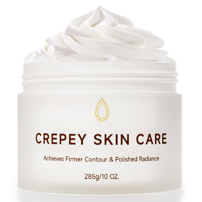 MOCKGVY Crepe Firming Body Cream – Extra Large 10 oz – Anti-Aging Moisturizer for Crepe Skin, Boosts Collagen & Elastin for Neck, Arms, Legs Avelisse